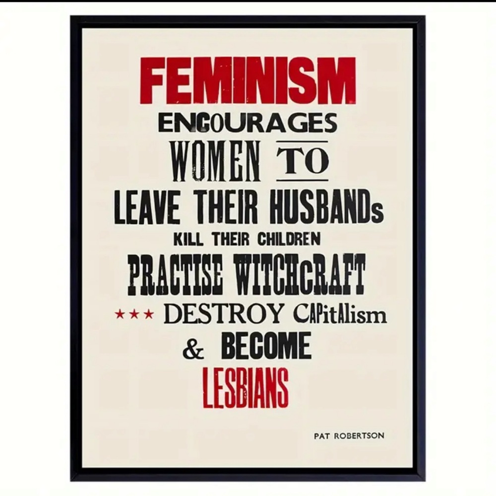 Canvas Poster - “Feminism Encourages…” Unframed 8x11 In - Women’s History Month